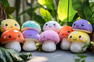 多彩蘑菇造型