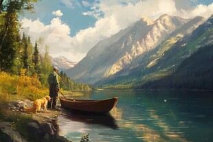 风景厚涂