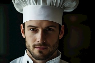 男厨师交叉双臂头像