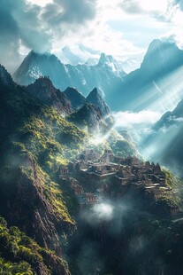 唯美奇幻大山