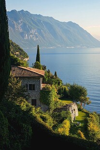 意大利山野民居风光