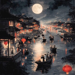 唯美浪漫江南水乡风情
