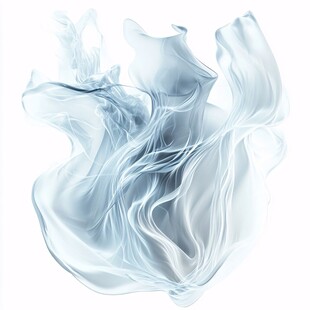 渐变抽象流体装饰画