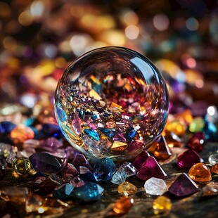 炫彩水晶碎石宝石