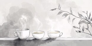 茶手绘插画