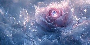 碎冰蓝玫瑰