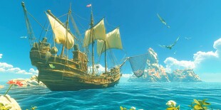 古代海洋场景再现