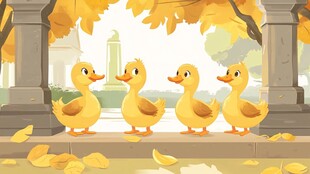 小鸭卡通ip形象