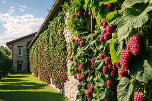 覆盖爬墙虎藤蔓建筑