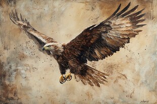 雄鹰装饰画