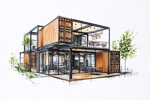 集装箱效果图