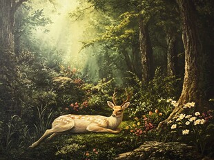 梦幻森林立体画