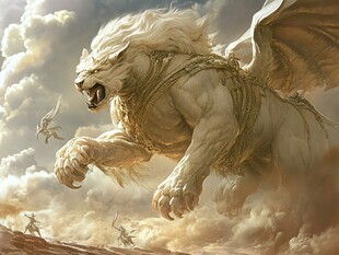 雄壮的动物插画