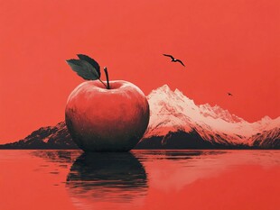 创意红苹果