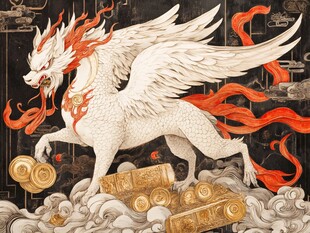 创意五行神兽插画