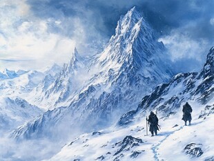 珠穆拉玛峰插画