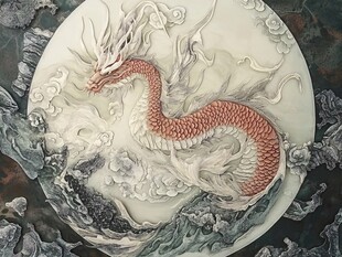 高清龙壁画