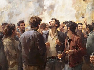 意大利写实油画漫画