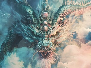 高清唯美双龙戏珠