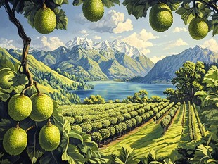 牛油果种植园招贴画