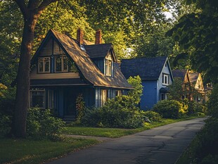 欧美乡村街景