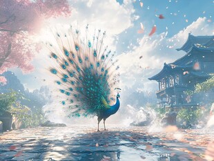 鹤舞翩翩仙气飘飘