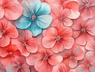 3d立体花壁纸