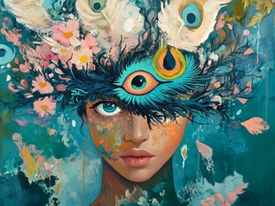 新颖新锐创意艺术绘画