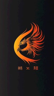手绘凤凰logo