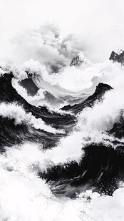 古风海浪浪花