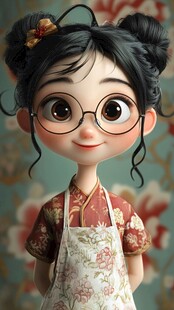 小女孩儿插