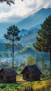 唯美大山深处有人家