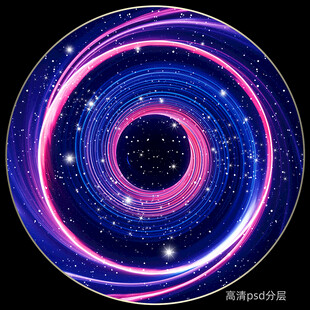 圆形星空装饰画