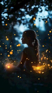萤火虫人像
