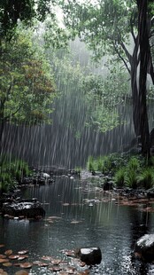 风雨林荫风景