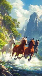 飞马奔马跃马骏马神马