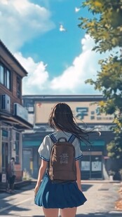 青春校园插画