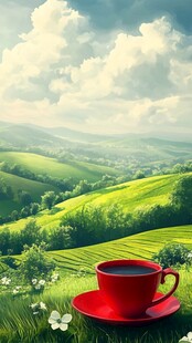 茶园风景装饰画