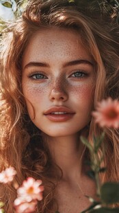 雀斑美人图片