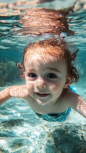 水中小女孩儿