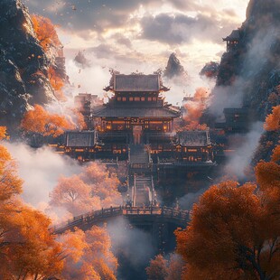 古风仙境天上宫阙