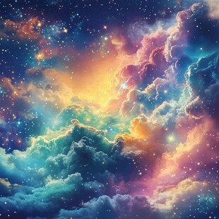 豪华大气星云装饰画