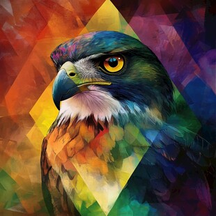 创意鹰当代装饰画