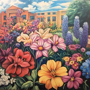 3d立体花卉油画