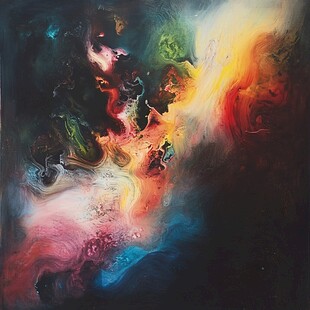 梦里梦外抽象画