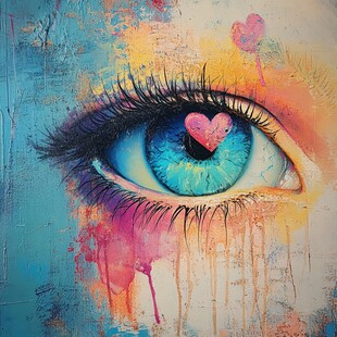 艺术眼睛画
