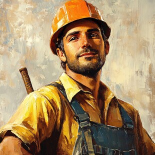 霸气装修工头像