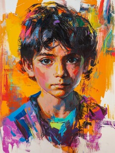 丙烯肖像画