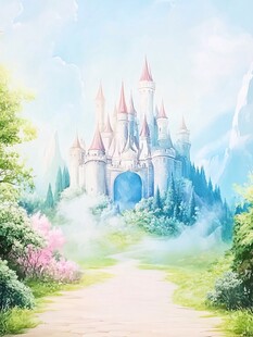 梦幻城堡插画