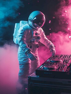 宇航员派对效果